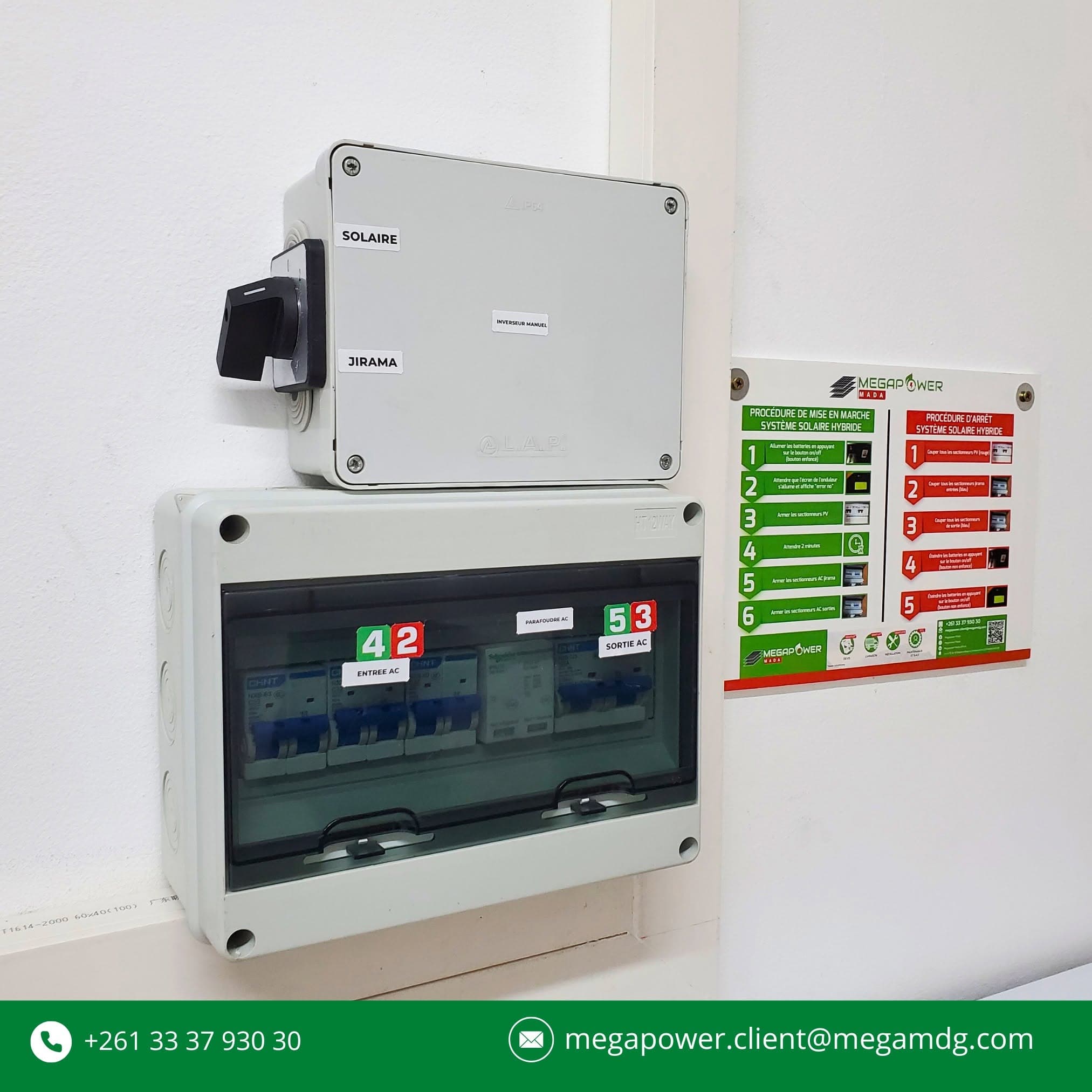 Installation d'un kit anti-délestage 12 kW pour un centre d'appel à Ankorondrano