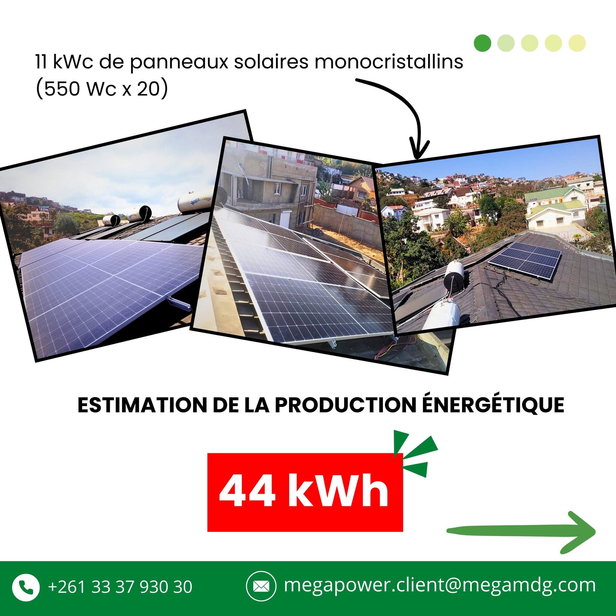 Installation hybride de 12 kW pour la résidence étudiante Fenofitia